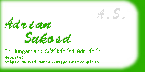 adrian sukosd business card